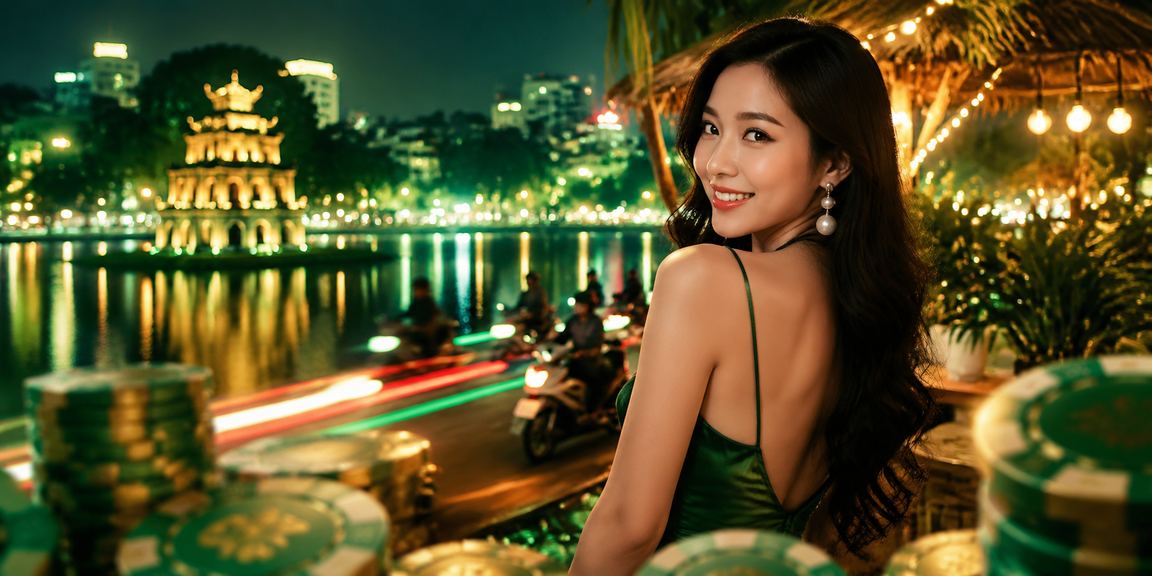 Màn hình cá cược thể thao neon tại Hà Nội về đêm với kèo bóng đá trực tiếp