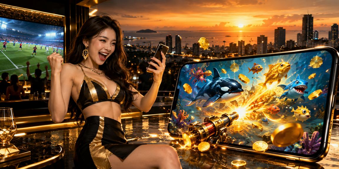 Người chơi thư giãn tại bãi biển Phú Quốc và trải nghiệm game bắn cá trên điện thoại